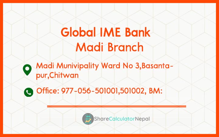 Global IME Bank (GBIME) - Madi Branch