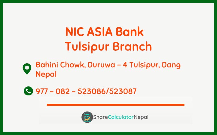 NIC Asia Bank Limited (NICA) - Tulsipur  Branch