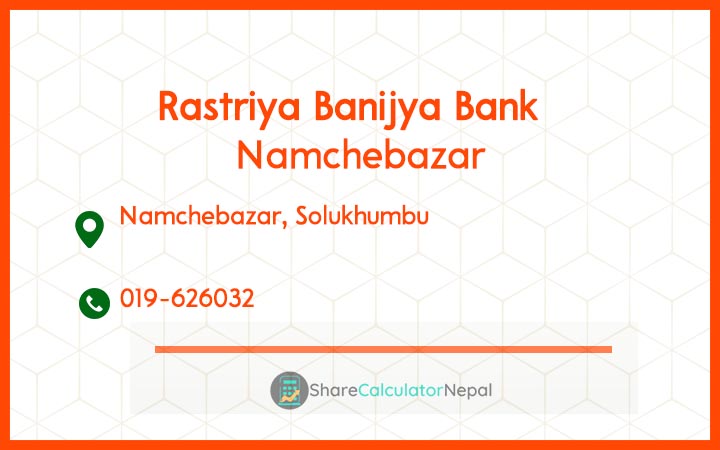 Rastriya Banijya Bank - Namchebazar